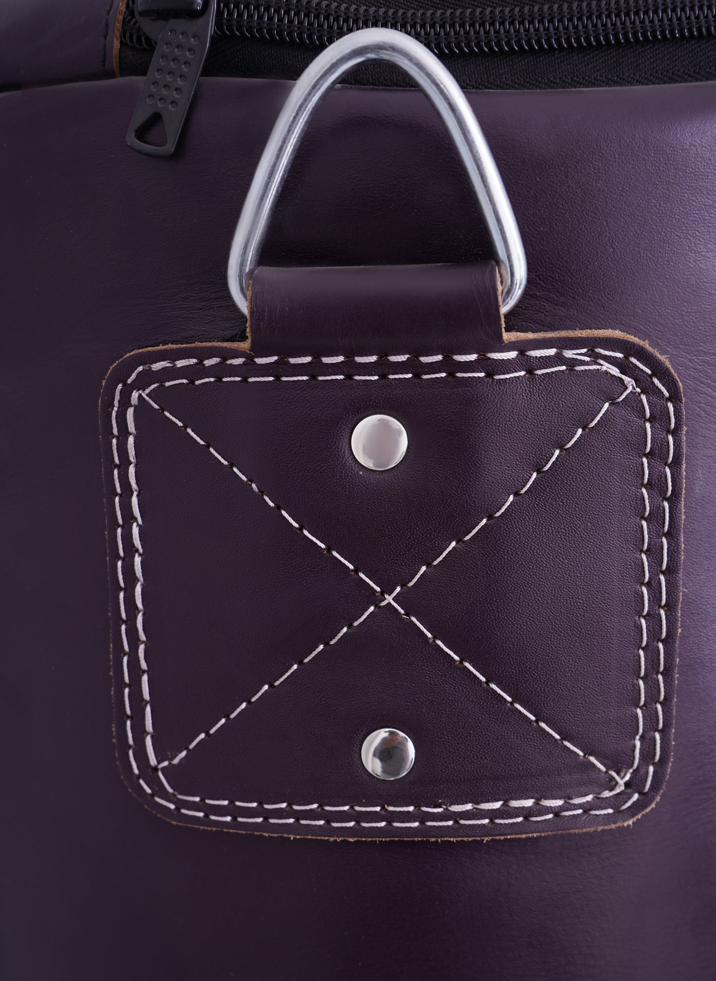 BUFFALO LEATHER QUILTED PUNCH BAG