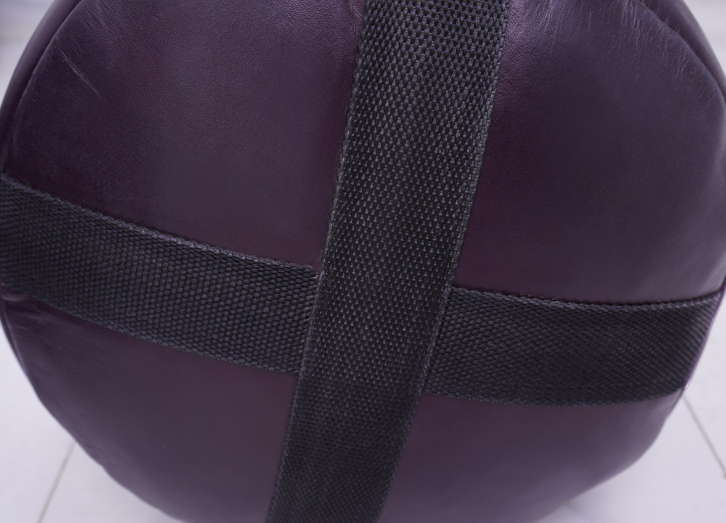 BUFFALO LEATHER QUILTED PUNCH BAG